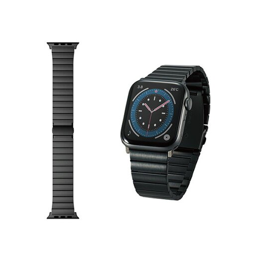 エレコム アップルウォッチ Apple Watch バンド SE 6 5 4 (44mm) SE 3 2 1 (42mm) ステンレス ブラック AW-44BDSS1BK エレコム アップルウォッチ Apple Watch バンド SE 6 5 4 (44mm) SE 3 2 1 (42mm) ステンレス ブラック AW-44BDSS1BK