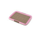 (まとめ)しつけるトレーメッシュプラスM ピンク (ペット用品) (×2セット)(4)