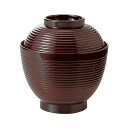 3.3寸 玉子千筋椀/お椀 【溜内朱 TA】 直径100×高さ103(74)mm 日本製 食洗機対応 〔和食 レストラン 店舗 お店〕【代引不可】(3)