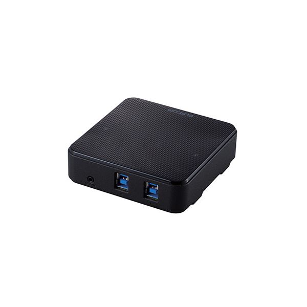 エレコム USB切替器 USB3.0 PC側2ポート 接続機器4ポート 手元スイッチ ブラック U3SW-T2
