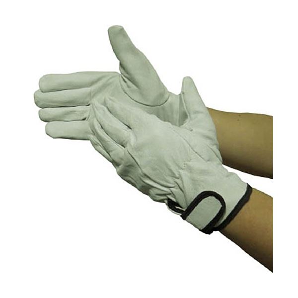 (まとめ) ユニワールド 革手工房 豚クレスト 内綿マジック L 356-L 1双 【×5セット】