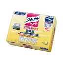 (まとめ)花王 クイックルワイパー 立体吸着業務用ドライシート 1パック(50枚)【×2セット】(3)