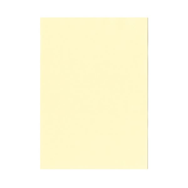 (まとめ) 北越コーポレーション 紀州の色上質A4T目 薄口 レモン 1冊(500枚) 【×5セット】