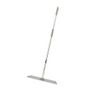 FXライトブレードハンドル/掃除用品 本体のみ 【頭サイズ 幅60cm】 軽量アルミ柄 ソフトグリップ ホワイト 〔業務用 施設 店舗〕(3)