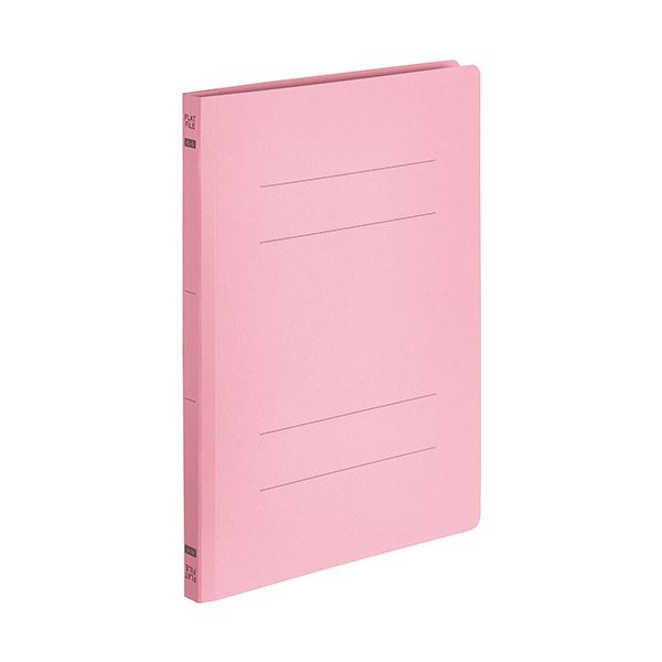 (まとめ) TANOSEEフラットファイルE(エコノミー) B5タテ 150枚収容 背幅18mm ピンク 1パック(10冊) 【×..