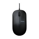 (まとめ)エレコム 有線3ボタンBlueLEDマウス ブラック M-K7UBBK/RS 1個【×5セット】(2)