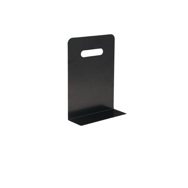 (まとめ）LIHITLAB ブックエンドマグネット付 ハイタイプ 黒【×5セット】