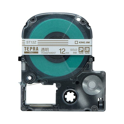 (まとめ) キングジム テプラ PRO テープカートリッジ 12mm 透明/金文字 ST12Z 1個 【×10セット】 (まとめ) キングジム テプラ PRO テープカートリッジ 12mm 透明/金文字 ST12Z 1個 【×10セット】