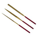 GREENCROSS　ダイヤモンド精密ヤスリチタンコ-ティング　140mm　3pcs　15-9 　送料込み！