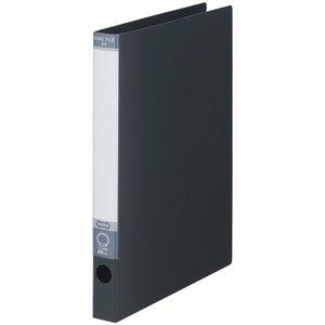TANOSEE ワンタッチ開閉Oリングファイル A4タテ 2穴 170枚収容 背幅29mm ダークグレー 1冊 　送料込み！