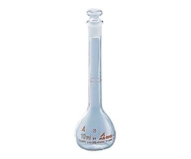 メスフラスコ 白 10mL1-8564-02 　送料込み！