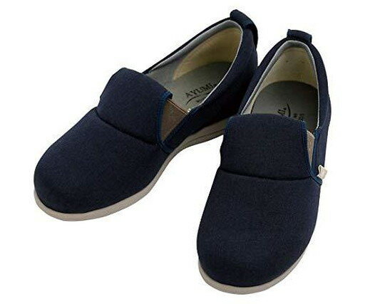 ゆったり簡単スリップオン　ネイビー　3L 1043 1足