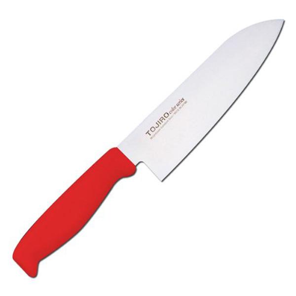 Rakuten - F-172R TOJIROカラー 三徳170mm レッド 　送料込み！
