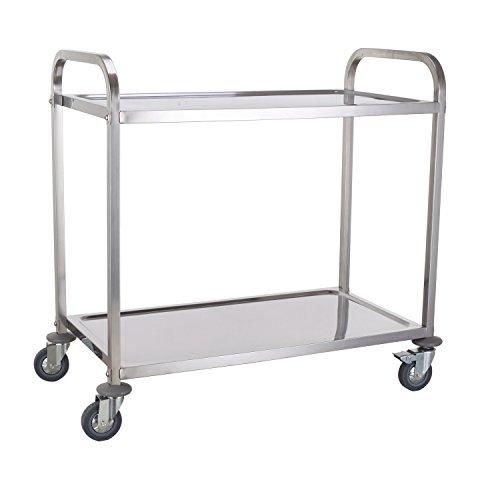 MTI 18-8ワゴン2段(S)750x400xH835 A1003(検) 　送料込み！