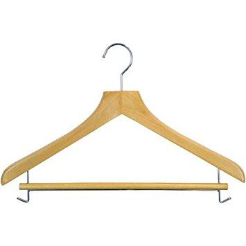 木製ハンガー 木と生活 43cm スライド 　送料込み！