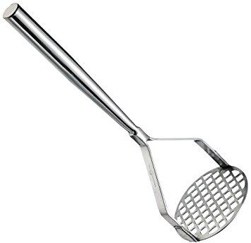 烹饪, 糕点制作工具 - 3082502 18-8パイプ柄業務用ポテトマッシャー 大(φ100) 　送料込み！
