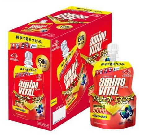 アミノバイタルパーフェクトエネルギー アミノ酸 ゼリードリンク(130g*6個入)【アミノバイタル(AMINO VITAL)】[ゼリー 栄養ゼリー BCAA アミノ酸]