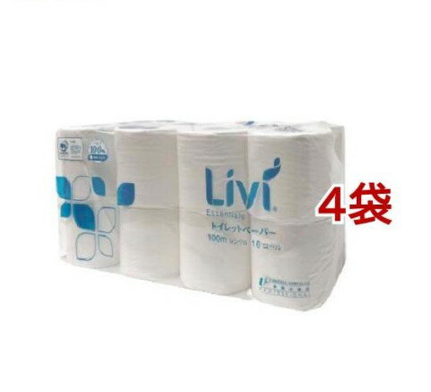 業務用 リビィ トイレットペーパー 100m シングル(16ロール入*4袋セット)【リビィ】
