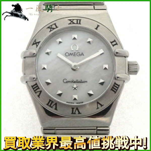 115132【中古】【OMEGA】【オメガ】コンステレーション　ミニ　マイチョイス　1561.71　SS　ホワイトシェル(白)文字盤　電池式omega　1561-71　ステンレス　クオーツ　レディース時計