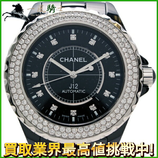 120505【中古】【CHANEL】【シャネル】J12　41mm　クロノグラフ　H2014　黒セラミ ...