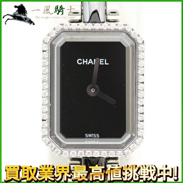 122602【中古】【CHANEL】【シャネル】プルミエール　H2163　SS×黒セラミック　ダイヤ ...