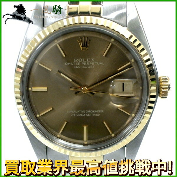 128089【中古】【ROLEX】【ロレックス】デイトジャスト　1601　32番台　K14YG×SS　シャンパンゴールド文字盤　自動巻き1972年式　オートマチック　OH済　コンビ　メンズ時計