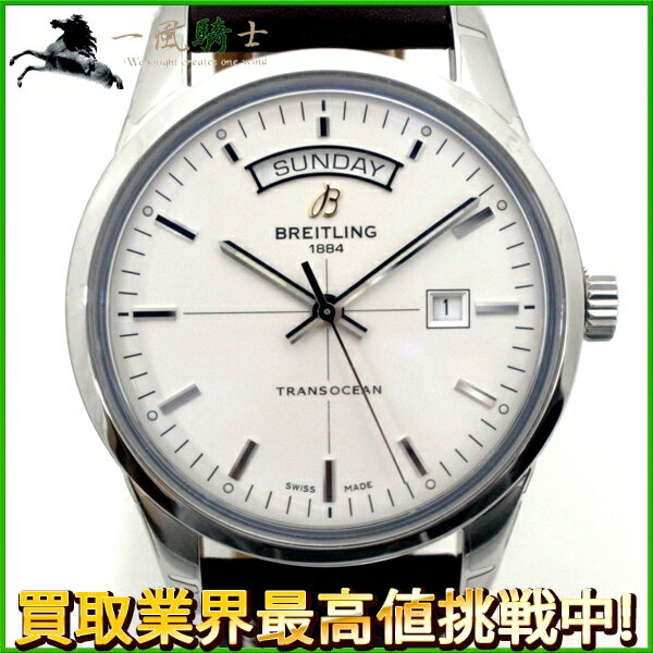 128539【中古】【BREITLING】【ブライトリング】トランスオーシャン　　デイデイト　A45 ...