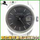 125740【中古】【ROLEX】【ロレックス】オイスターパーペチュアル　デイト　6916　3番台　SS　グレー文字盤　自動巻きrolex　アンティーク　レディース時計