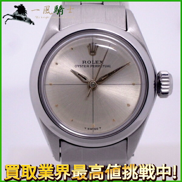 130578【中古】【ROLEX】【ロレックス】オイスターパーペチュアル　ゼファー文字盤　6621　1番　自動巻きrolex　アンティーク　SS　レディース時計