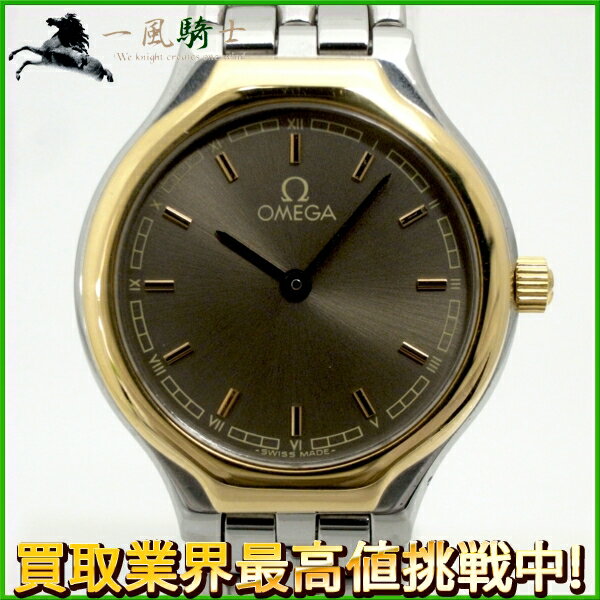 132710【中古】【OMEGA】【オメガ】デ・ビル　SS　グレー文字盤　電池式omega　デビル　デヴィル　メンズ時計