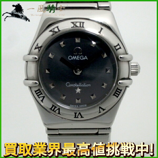 125054【中古】【OMEGA】【オメガ】コンステレーションミニ　マイチョイス　SS　グレー文字盤　電池式omega　ドレスウォッチ　レディース時計