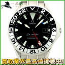 130236【中古】【OMEGA】【オメガ】シーマスターGMT　50周年記念　2234-50　SS　ブラック(黒)文字盤　自動巻きomega　2234.50　箱・保付き　メンズ時計