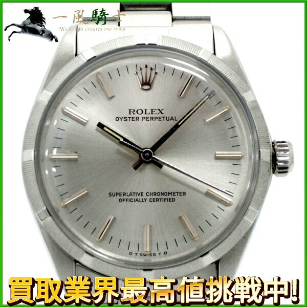 129102【中古】【ROLEX】【ロレックス】オイスターパーペチュアル　1003　3番　SS　シルバー文字盤　自動巻きエンジンターンドベゼル　オートマチック　ステンレス　メンズ時計