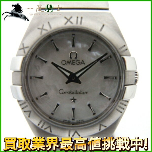 139697【中古】【中古品】【OMEGA】【オメガ】コンステレーション　123.10.24　SS　シェル文字盤　電池式Omega　箱保付き　レディース時計