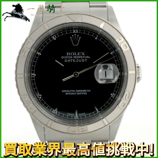 139773【中古】【ROLEX】【ロレックス】デイトジャスト　サンダーバード　16264　Y番　SS　ブラック(黒)文字盤　自動巻rolex　アンティーク　メンズ時計