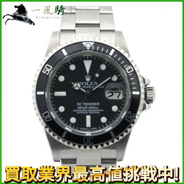 139617【中古】【ROLEX】【ロレックス】サブマリーナデイト　1680　57番　SS　ブラック(黒)文字盤　自動巻rolex　アンティーク　メンズ時計