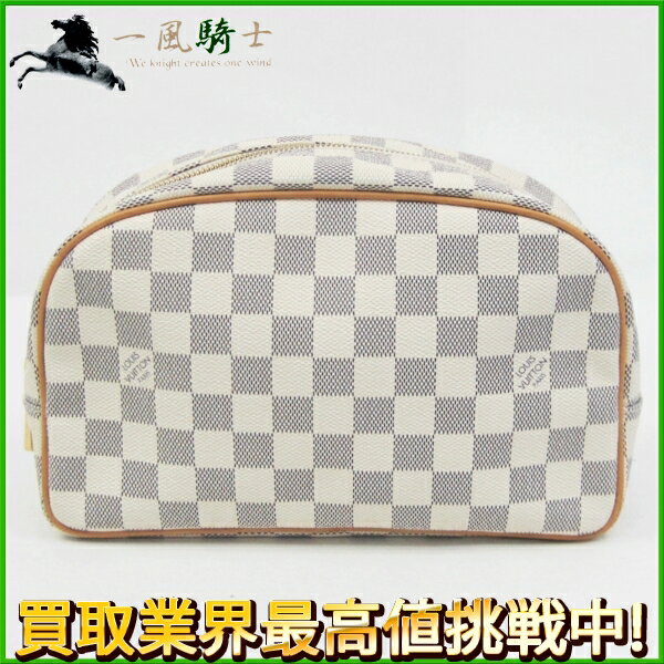 157961【中古】【LOUIS VUITTON】【ルイ・ヴィトン】トゥルース・トワレット　ダミエアズールライン　N41420louisvuitton　コスメ　化粧ポーチ　マルチポーチ