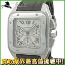 162896【中古】【CARTIER】【カルティエ】サントス100 クロノグラフ　W20090X8