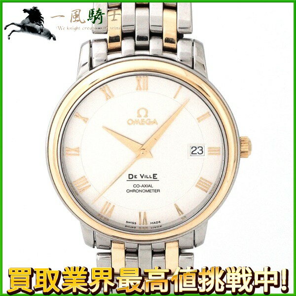 179696【中古】【OMEGA】【オメガ】デ・ヴィル　4374-31　シルバー文字盤　K18YG×SS　自動巻き　デビル