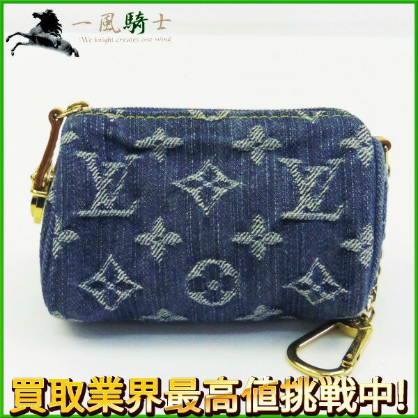 201819【中古】【LOUIS VUITTON】【ルイ・ヴィトン】トゥルーススピーディPM　モノグラム・デニムライン　M95082louisvuitton　ポーチ　マルチポーチ　小物入れ