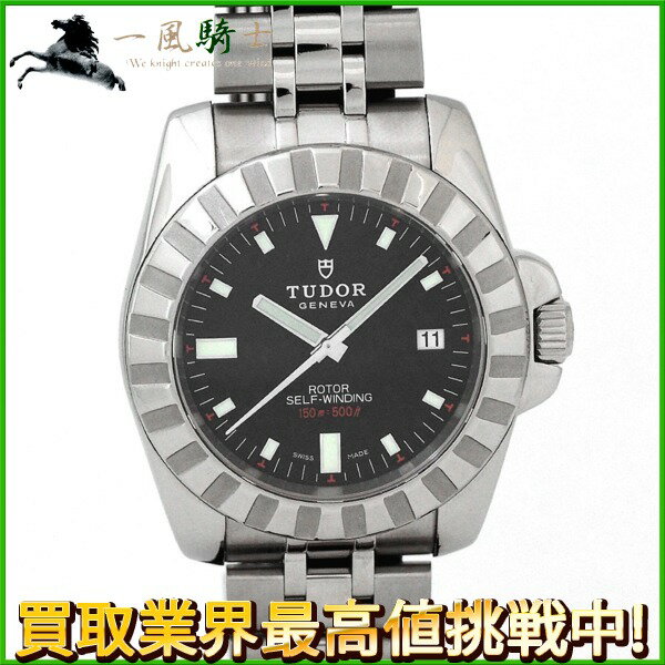 175159【中古】【TUDOR】【チュードル】スポーツ　20010　J1番　黒文字盤　SS　保証書 ...