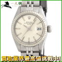 166390【中古】【ROLEX】【ロレックス】オイスターパーペチュアル デイト 6917 73番台 シルバー文字盤 K18WG×SS