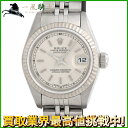 167876【中古】【ROLEX】【ロレックス】デイトジャスト 69174 R番 シルバー文字盤 K18WG×SS