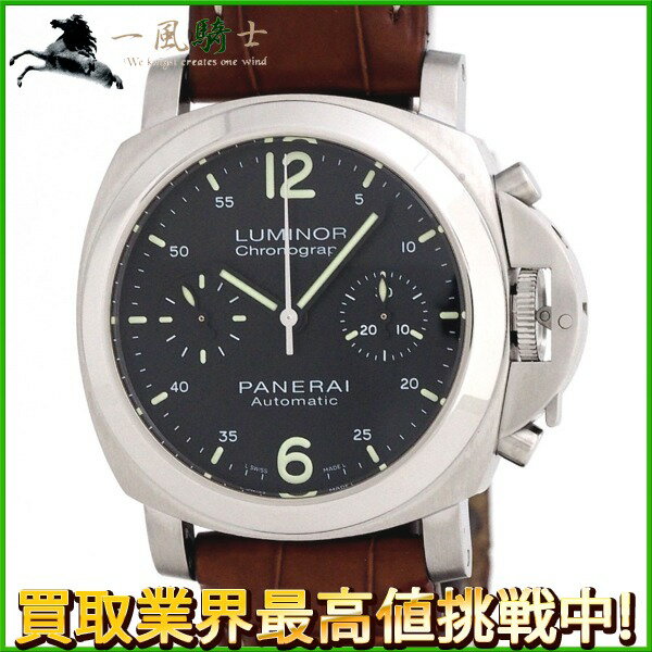 198147【中古】【PANERAI】【パネライ】ルミノール クロノグラフ　PAM00310　黒文字 ...