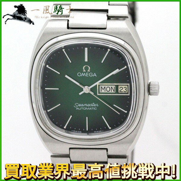 194730【中古】【OMEGA】【オメガ】シーマスター デイデイト TVスクリーン　166.216　グリーングラデーション文字盤　SS