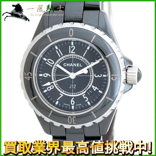 184297【中古】【CHANEL】【シャネル】J12 33mm　H0682　黒文字盤　セラミック　 ...