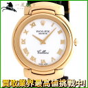 214705【中古】【ROLEX】【ロレックス】チェリーニ　6623/8　N番　白文字盤　YG×革　QZ　保証書　箱