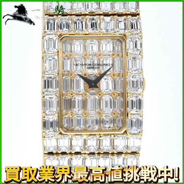 【30,000円OFFクーポン利用可】【枚数限定 4月1日0：00から】222991【中古】【VACHERON CONSTANTIN】【ヴァシュロン・コンスタンタン】ロードキャラ　ダイヤモンドインデックス　YG　前面ダイヤ　手巻き　Load Kalla