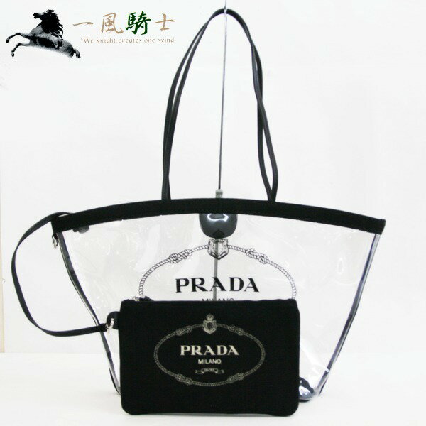 274939【未使用品】【PRADA】【プラダ】トートバッグ　ビニール　ブラック(黒)　1BG166prada　ショルダーバッグ　ハンドバッグ　【中古】も多数出品中!のサムネイル