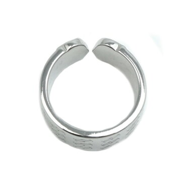 276906【送料無料】【中古】【CARTIER】【カルティエ】C2 ハッピーバースデー リング K18WG×ダイヤモンド ♯499号 ワイド ホワイトゴールド 750 2Cロゴ アクセサリー ブランドジュエリー